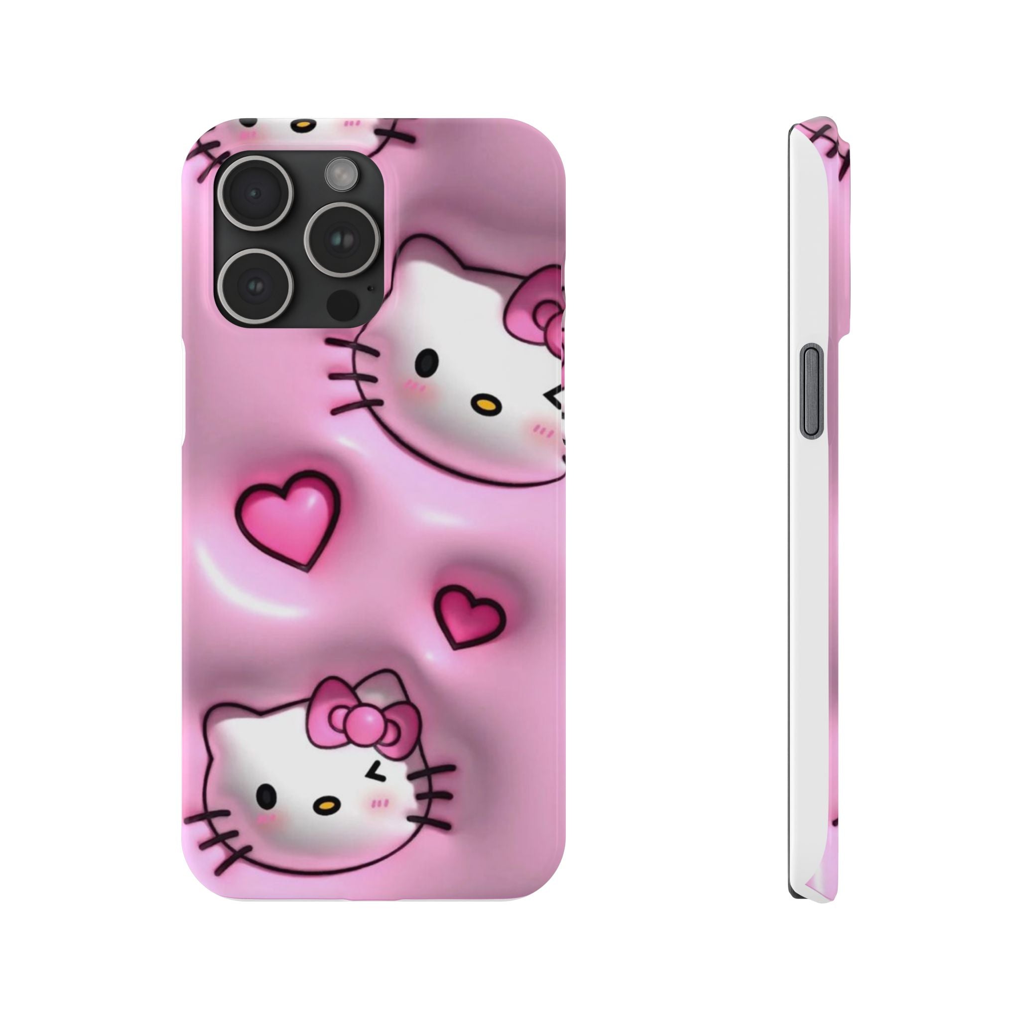 Hello Kitty Pink Hearts Slim Phone Case — Cute Kawaii iPhone Cover