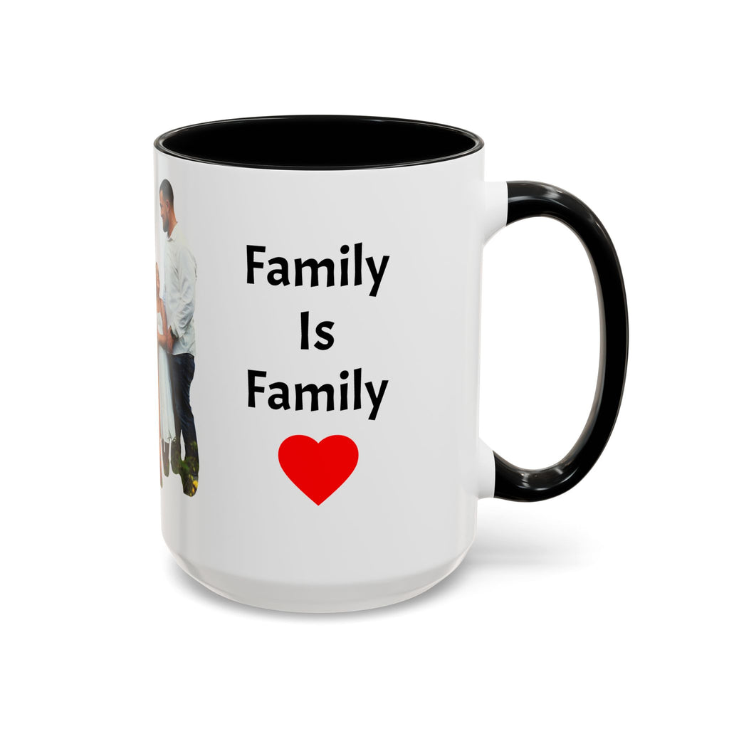 Personalized Family Photo Accent Coffee Mug — Custom 11/15oz Gift