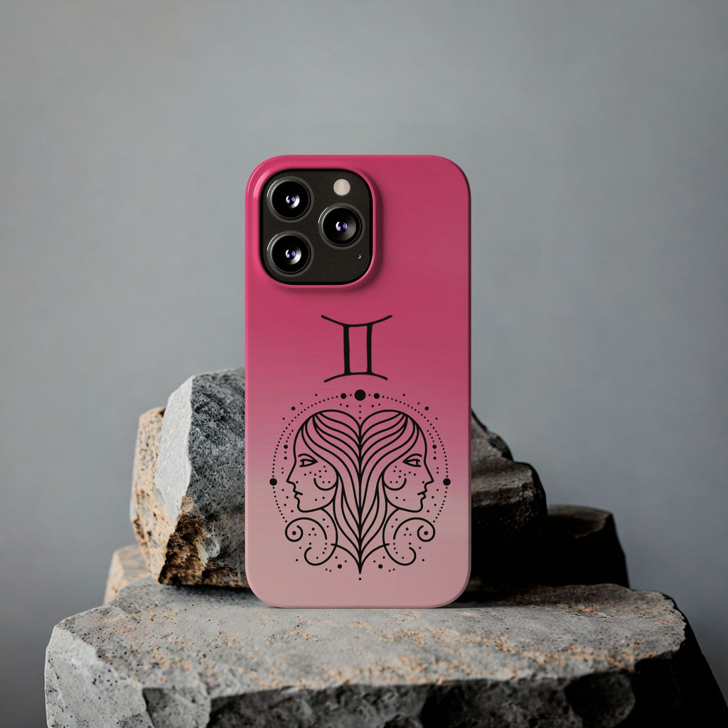 Gemini Slim Phone Case — Zodiac Constellation Design