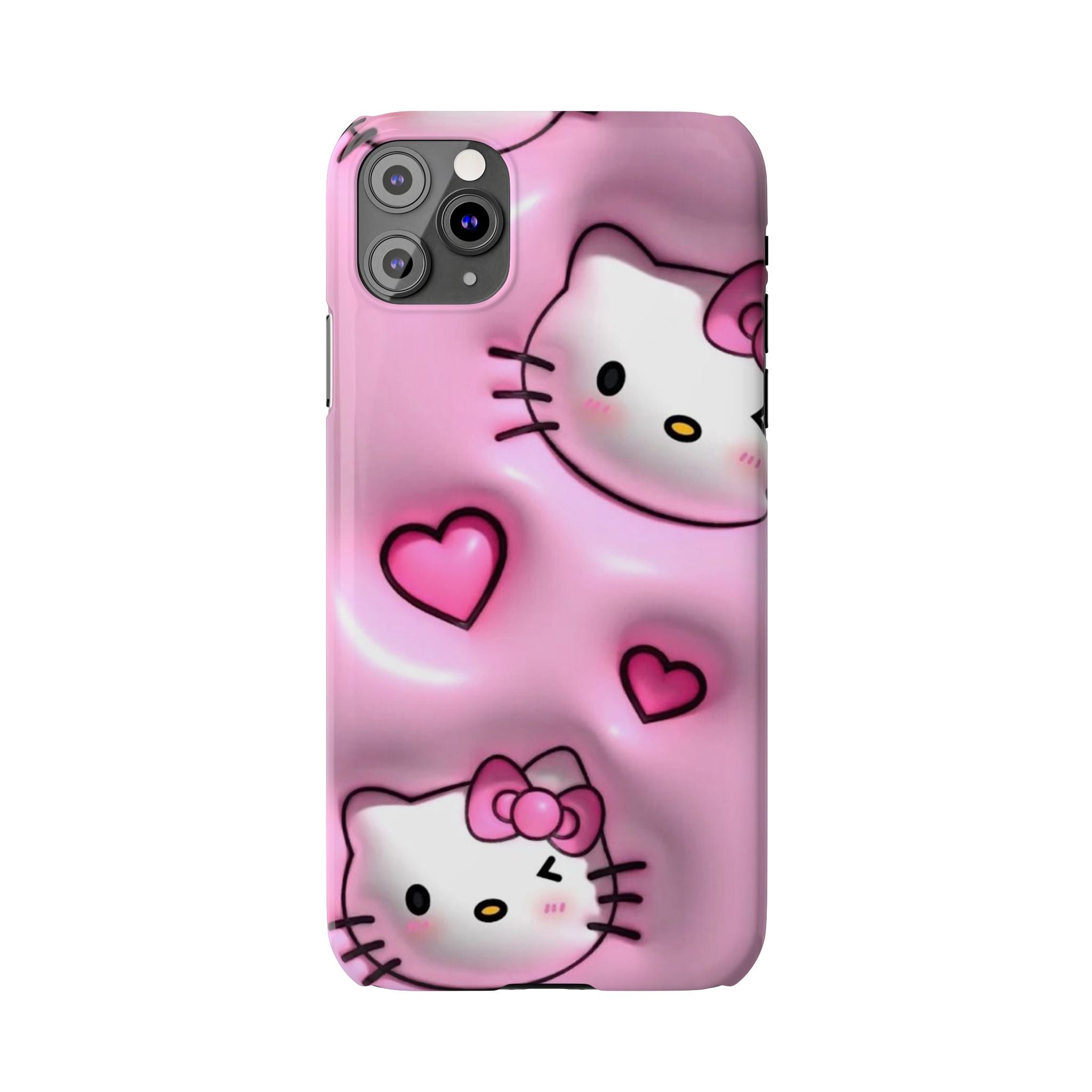 Hello Kitty Pink Hearts Slim Phone Case — Cute Kawaii iPhone Cover