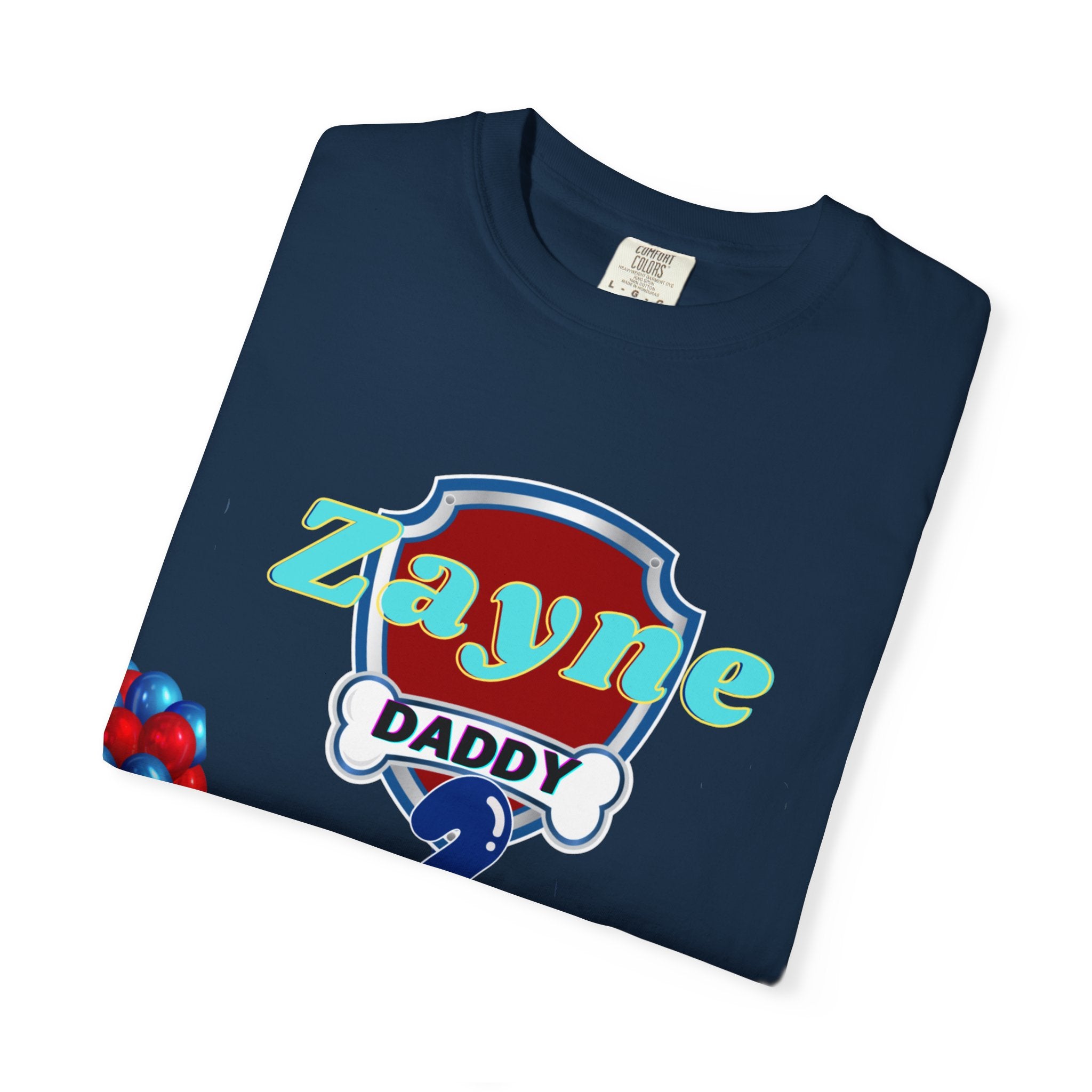 Kids' Paw Patrol Birthday T-Shirt — "Zayne Daddy 2" Personalized Party Tee