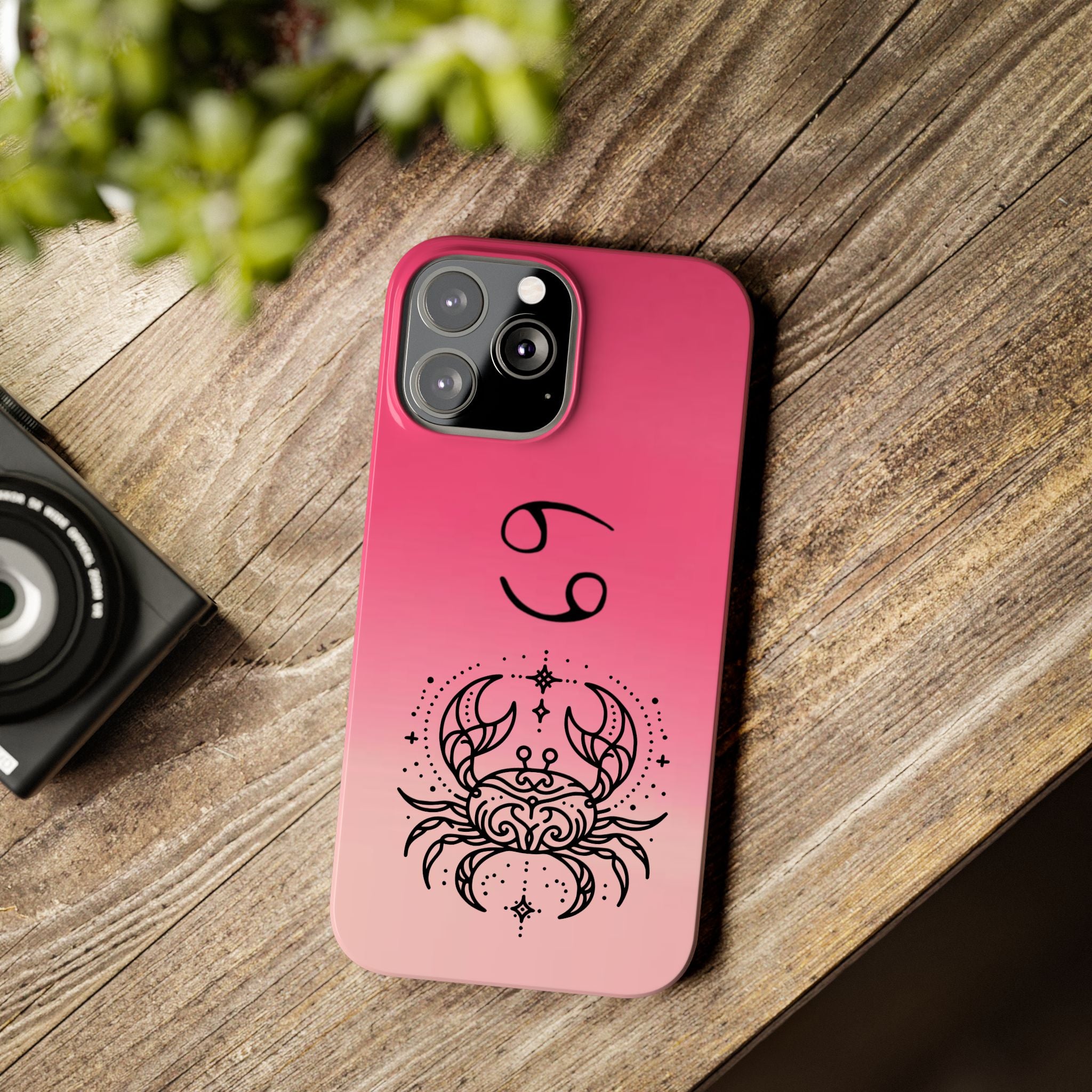 Cancer Slim Phone Case - Minimalist Zodiac/Life Support Design