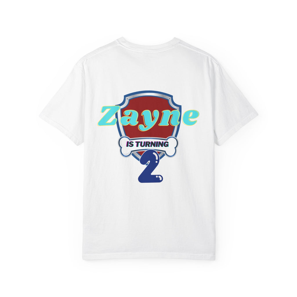 Kids' Paw Patrol Birthday T-Shirt — "Zayne Mommy 2" Personalized Party Tee