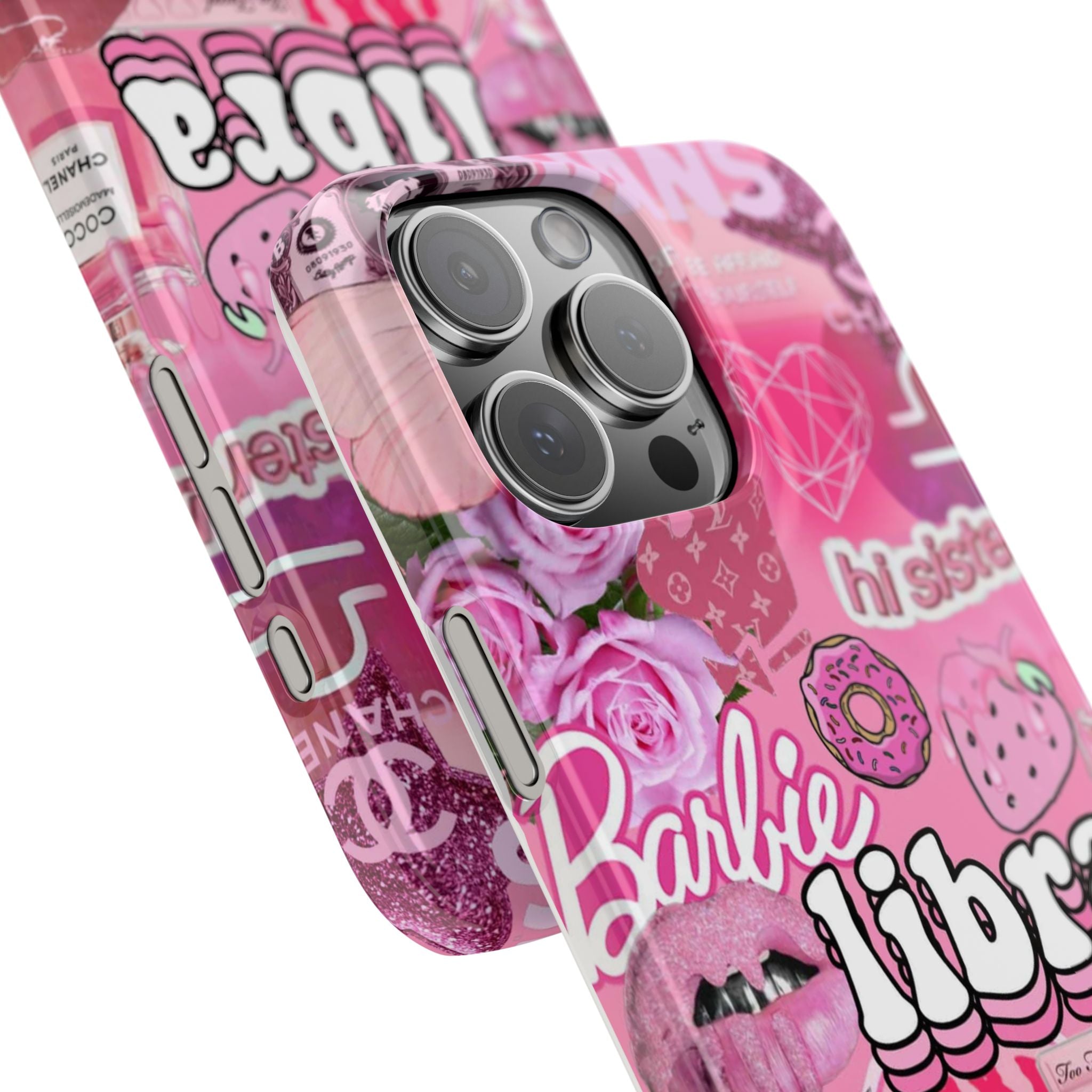 Libra Pink Collage Slim Phone Case