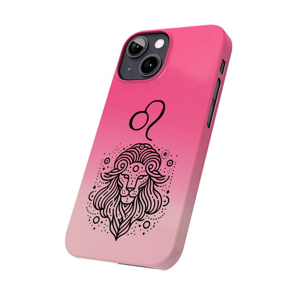 Leo Zodiac Slim Phone Case - Minimalist Horoscope Design