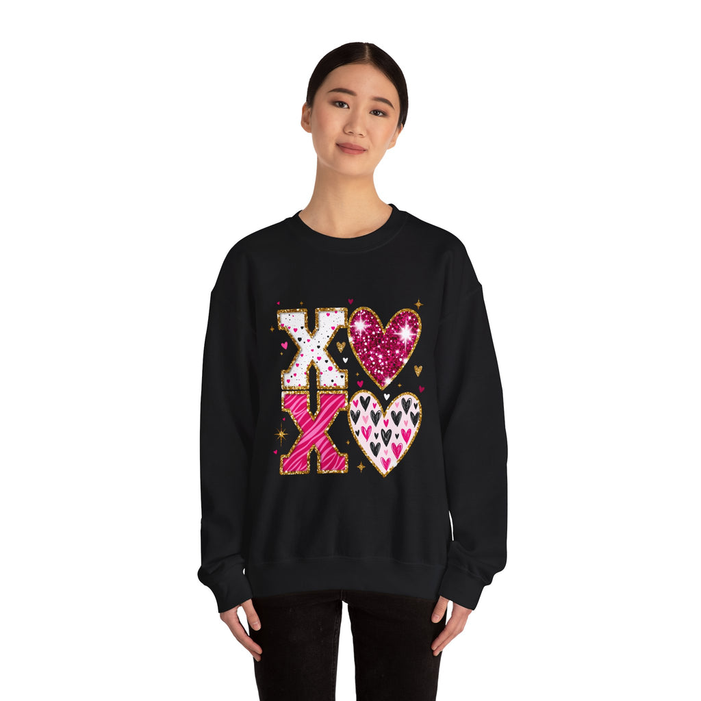 Valentine XOXO Heart Crewneck Sweatshirt