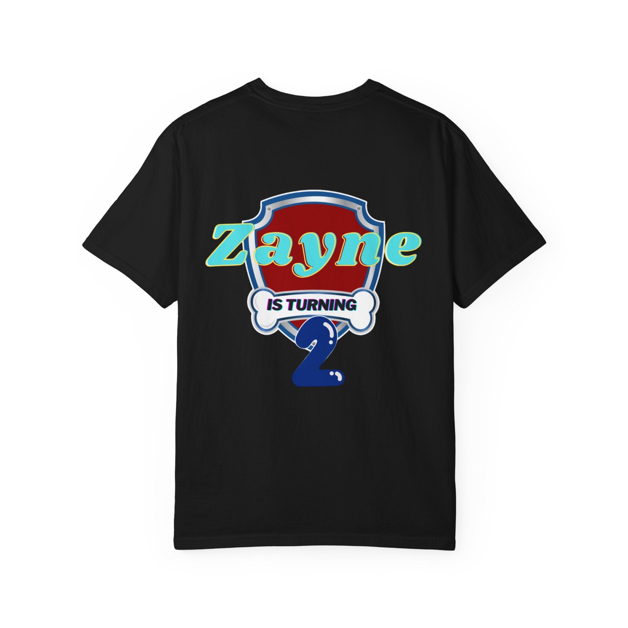 Kids' Paw Patrol Birthday T-Shirt — "Zayne Daddy 2" Personalized Party Tee