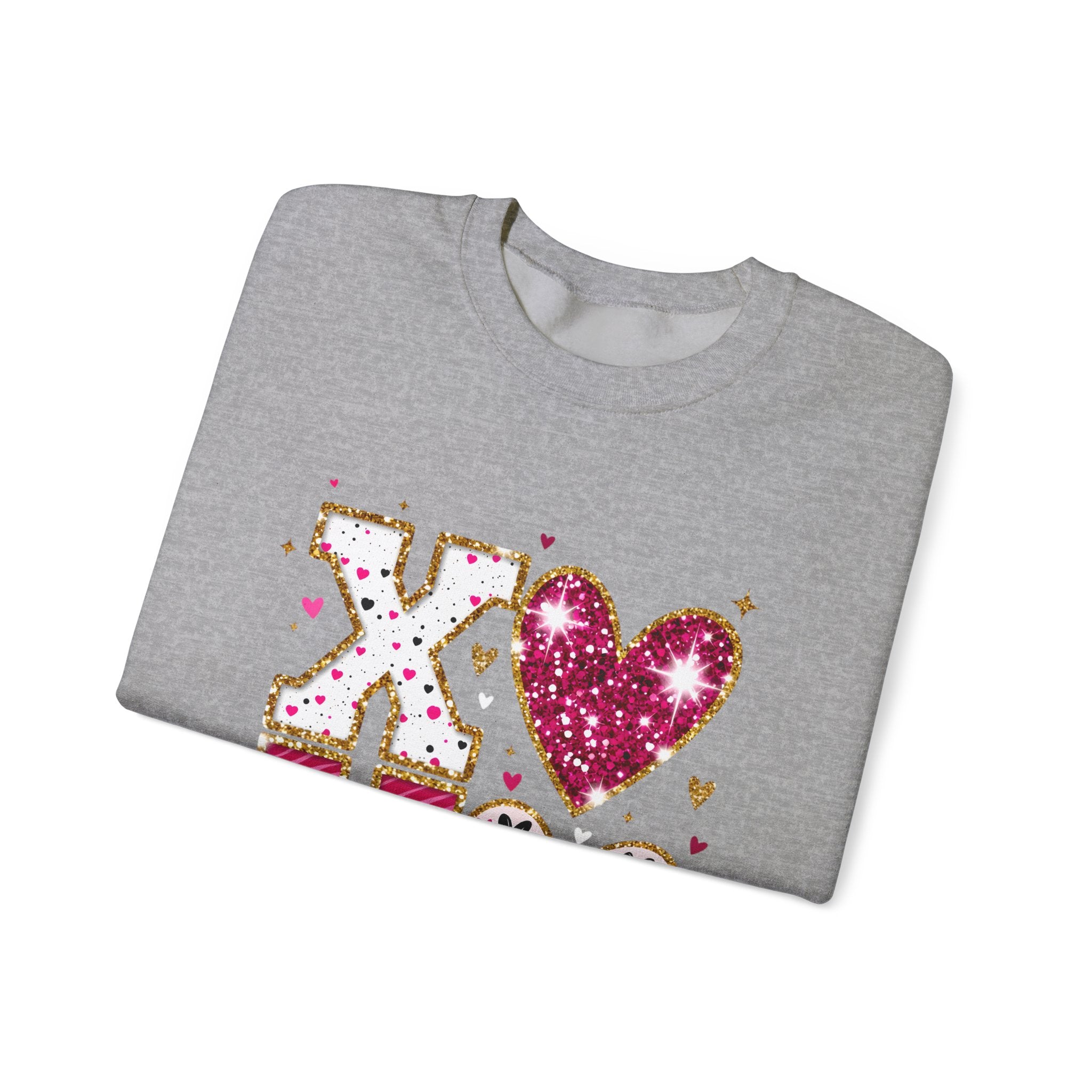 Valentine XOXO Heart Crewneck Sweatshirt