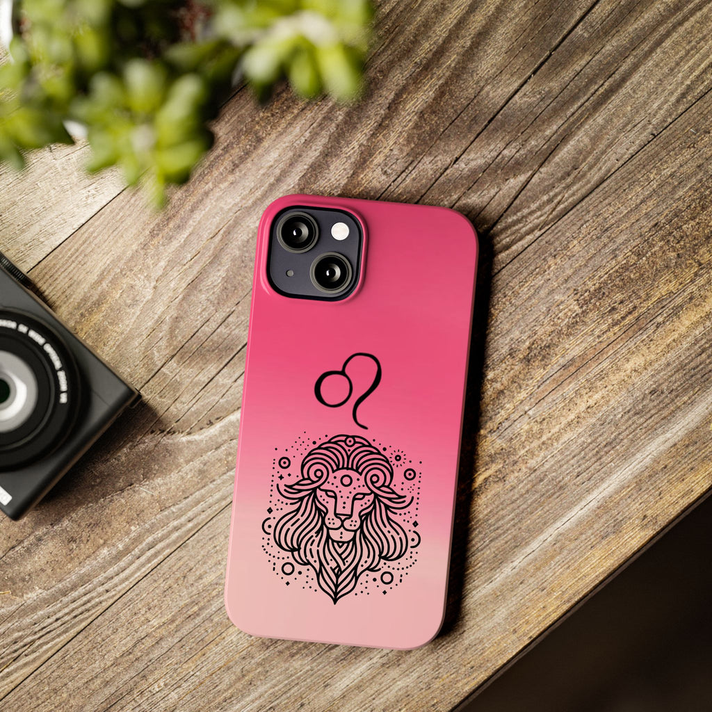 Leo Zodiac Slim Phone Case - Minimalist Horoscope Design