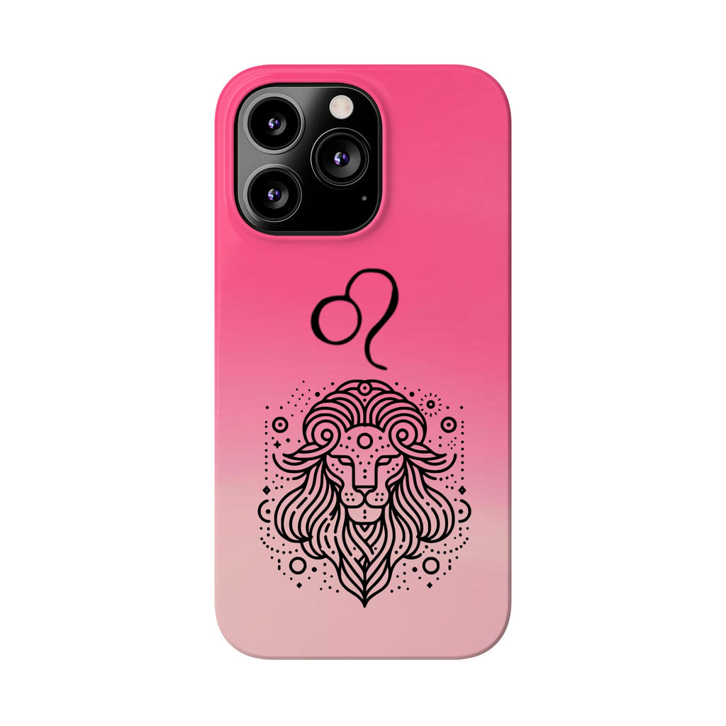 Leo Zodiac Slim Phone Case - Minimalist Horoscope Design