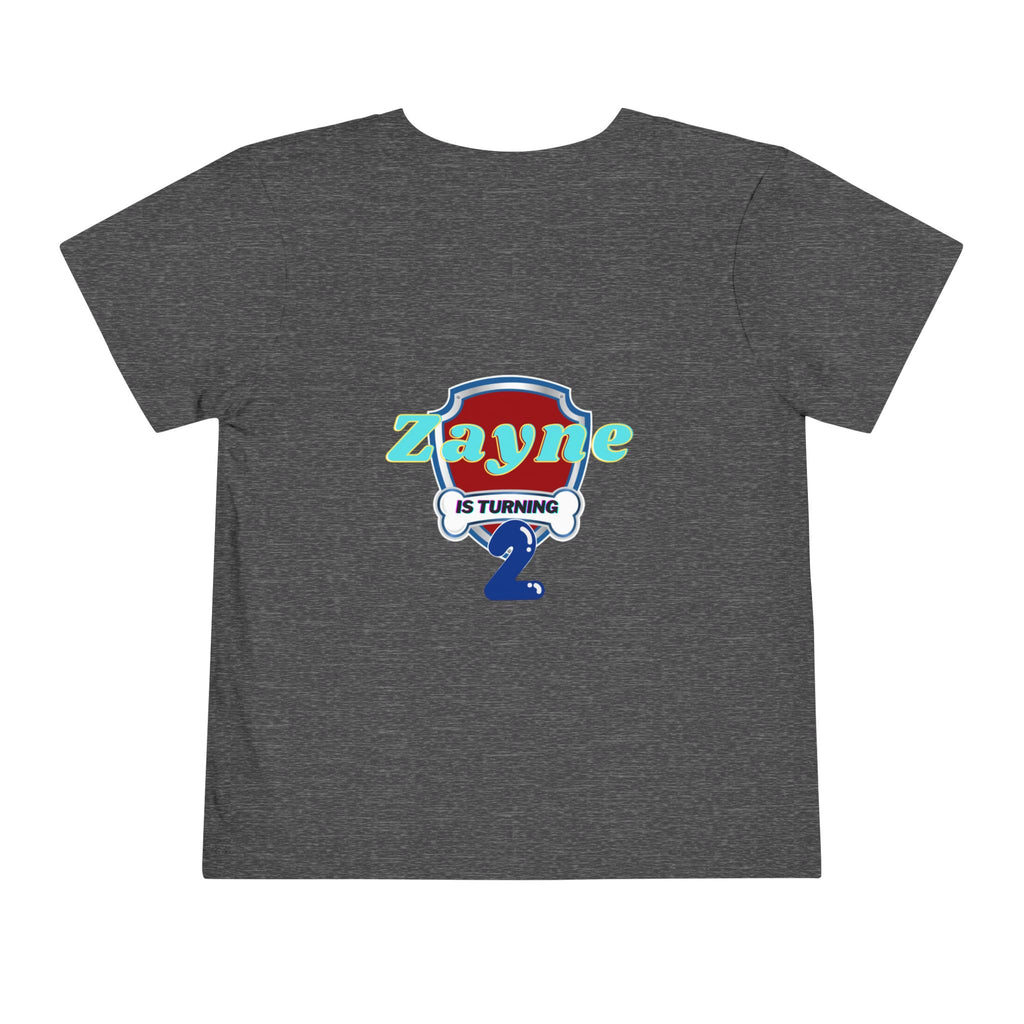 Personalized Toddler Tee — “Zayne Brother 2” Birthday Shirt