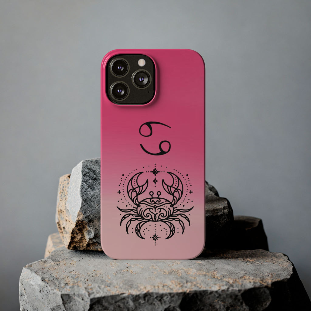 Cancer Slim Phone Case - Minimalist Zodiac/Life Support Design
