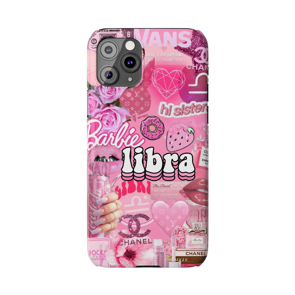 Libra Pink Collage Slim Phone Case