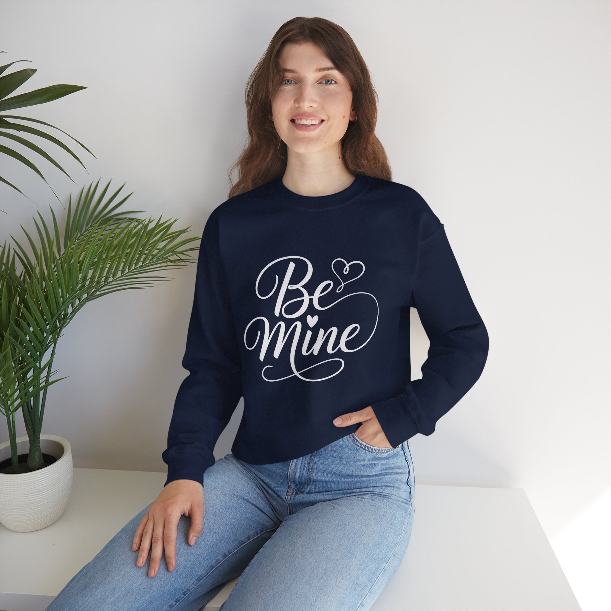 Be Mine Sweatshirt — Valentine’s Day Heart Graphic Crewneck