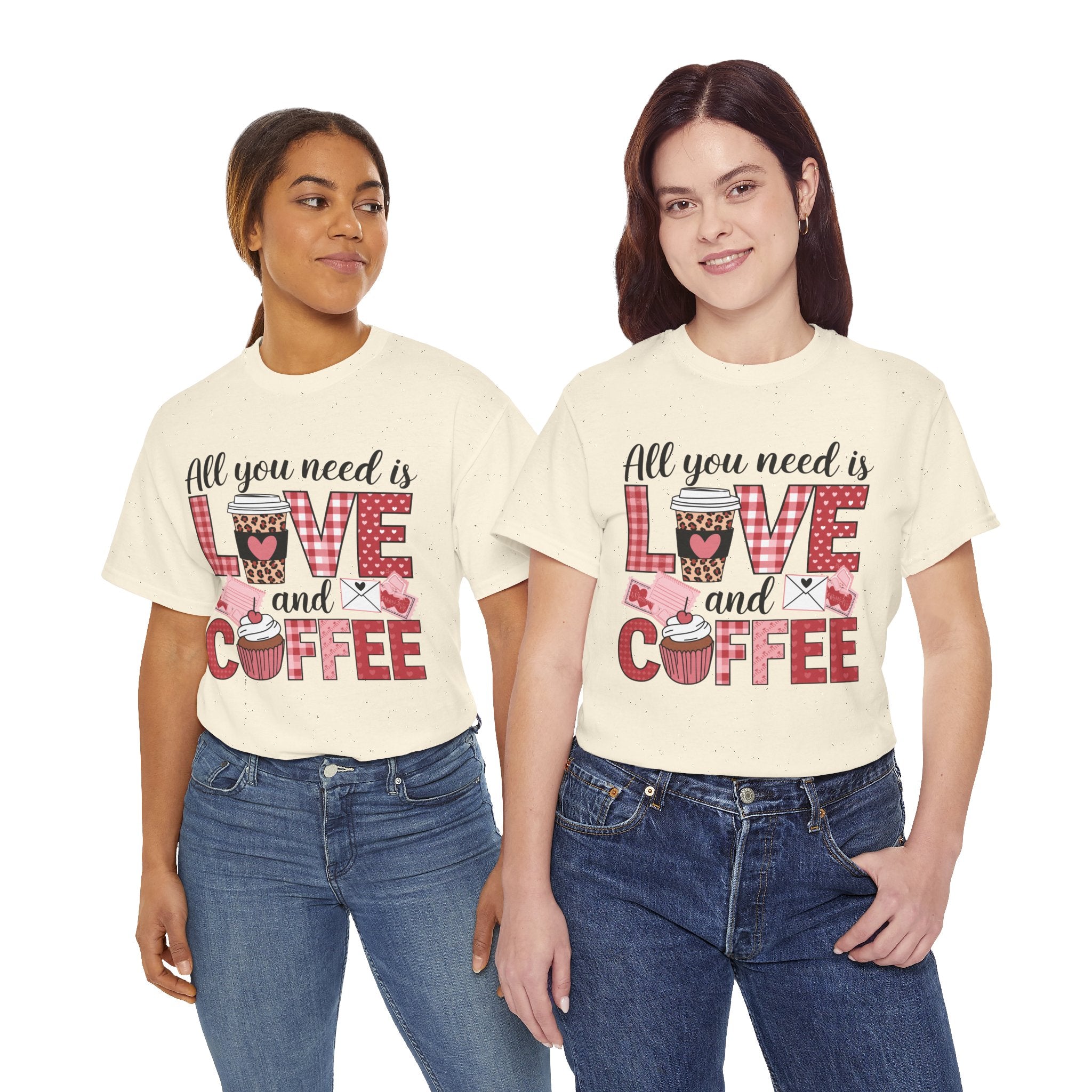 All You Need Is Love and Coffee T-Shirt — Valentine Coffee Tee