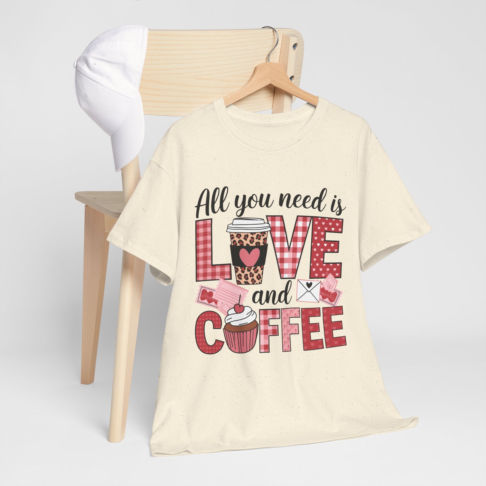 All You Need Is Love and Coffee T-Shirt — Valentine Coffee Tee