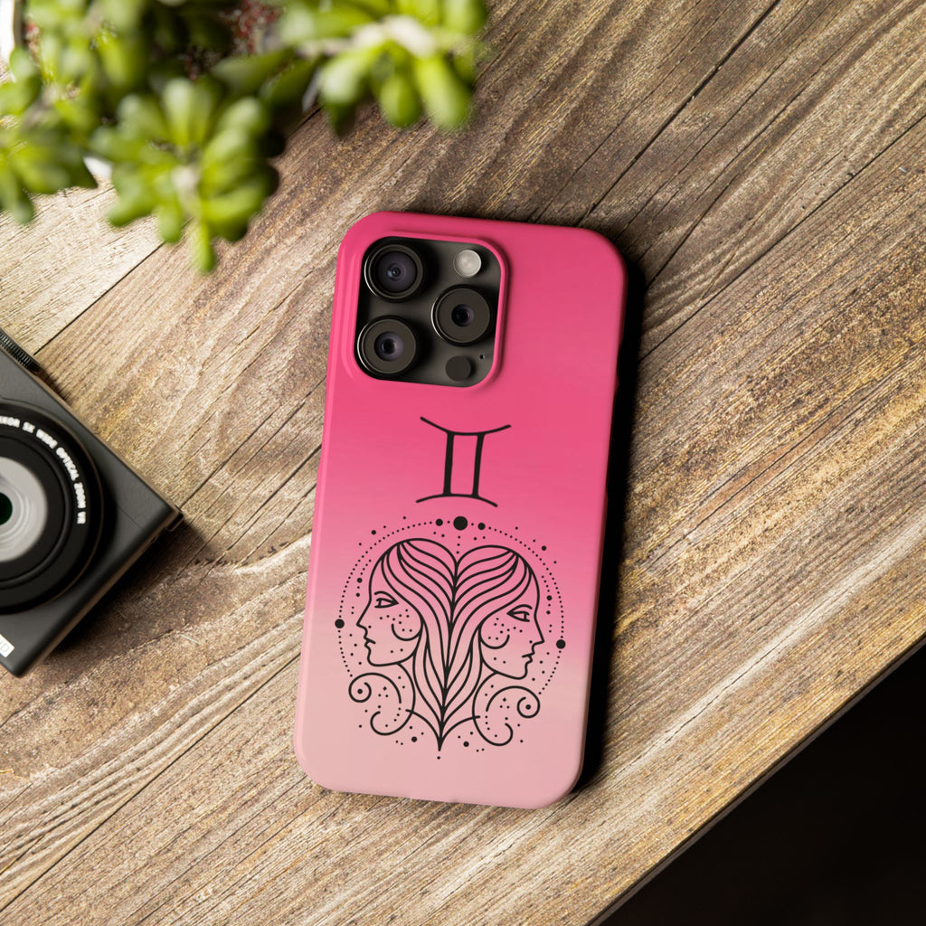 Gemini Slim Phone Case — Zodiac Constellation Design