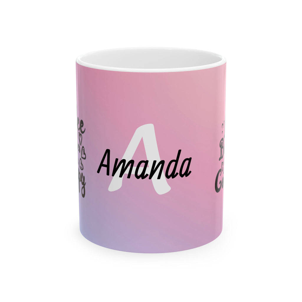 Coffee Is Cheaper Than Therapy Ceramic Mug — Pink Lavender Gradient Coffee Cup (11oz & 15oz)
