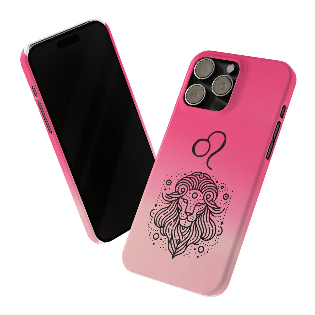 Leo Zodiac Slim Phone Case - Minimalist Horoscope Design