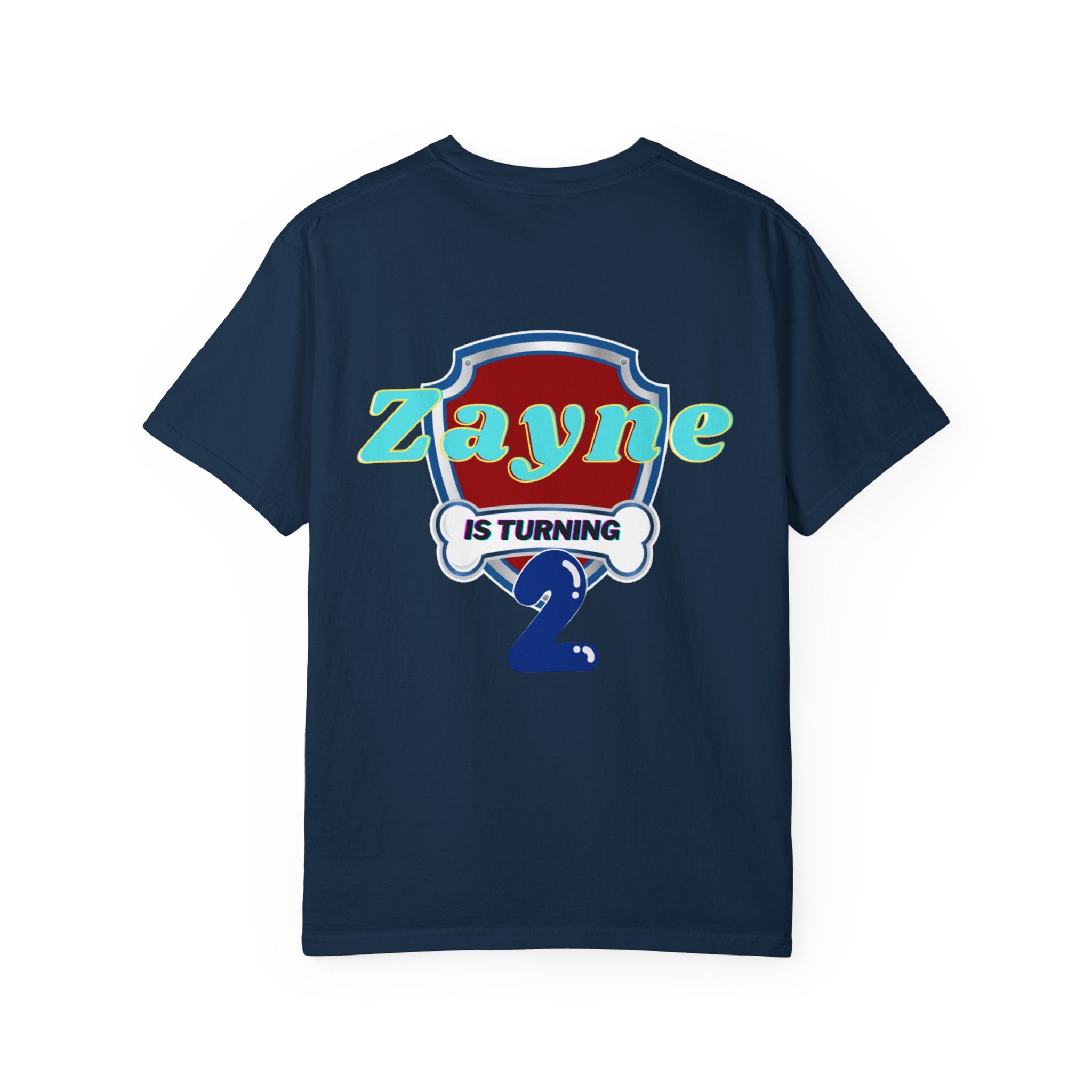 Kids' Paw Patrol Birthday T-Shirt — "Zayne Daddy 2" Personalized Party Tee