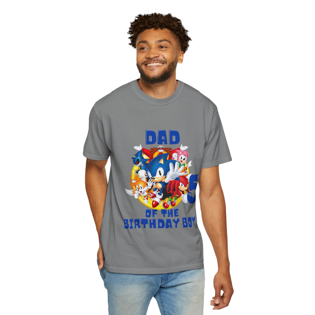 Personalized Dad of the Birthday Boy 5 T-Shirt — Kids' Party Dad Tee