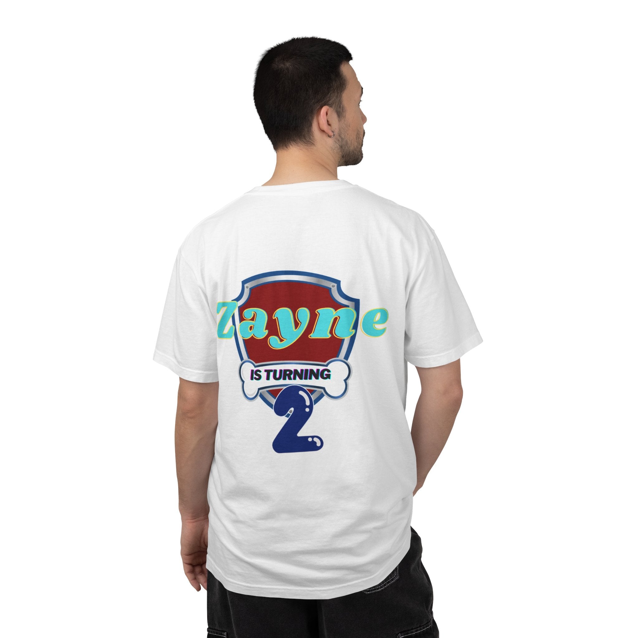 Kids' Paw Patrol Birthday T-Shirt — "Zayne Daddy 2" Personalized Party Tee