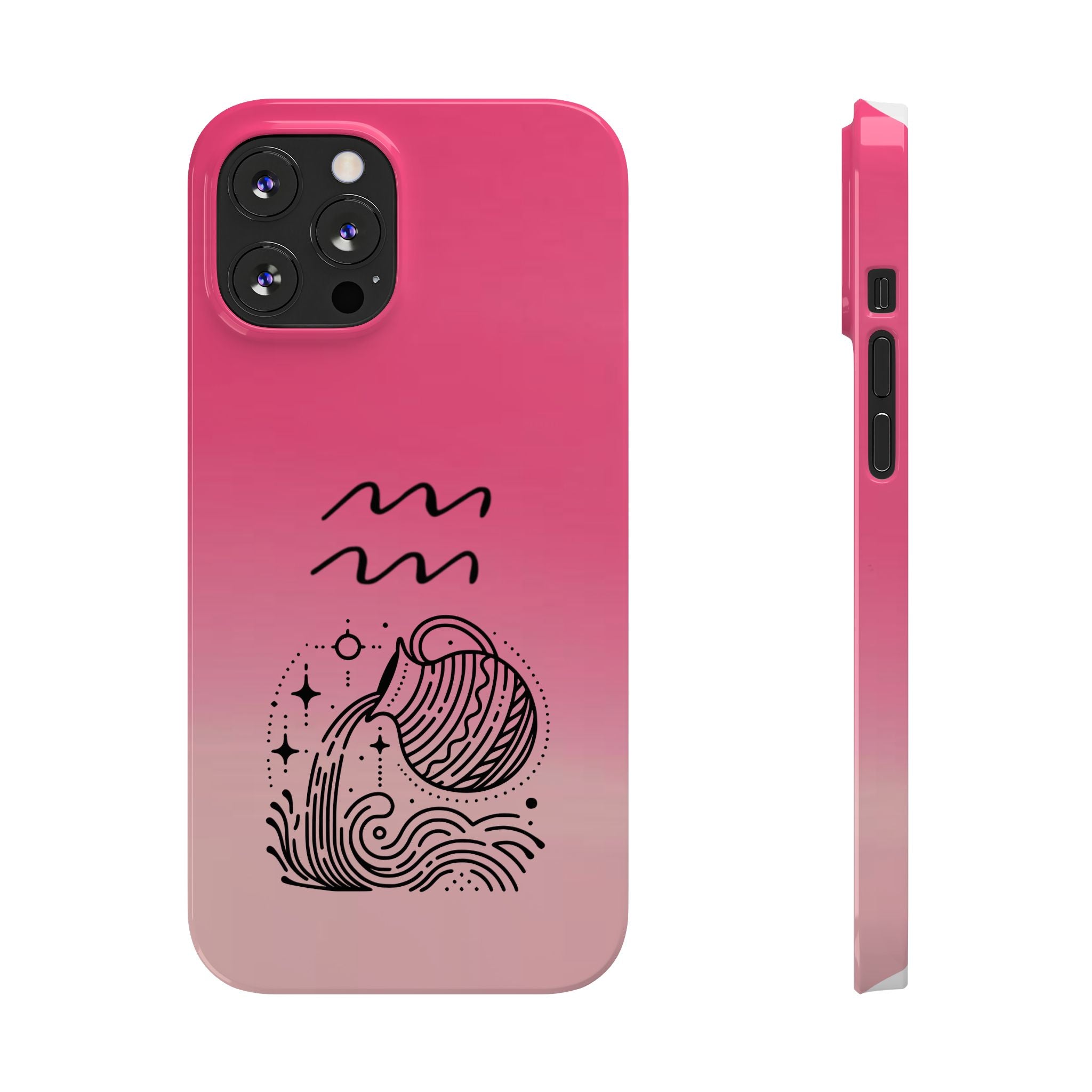 Aquarius Slim Phone Case - Zodiac Astrology Birthday Gift