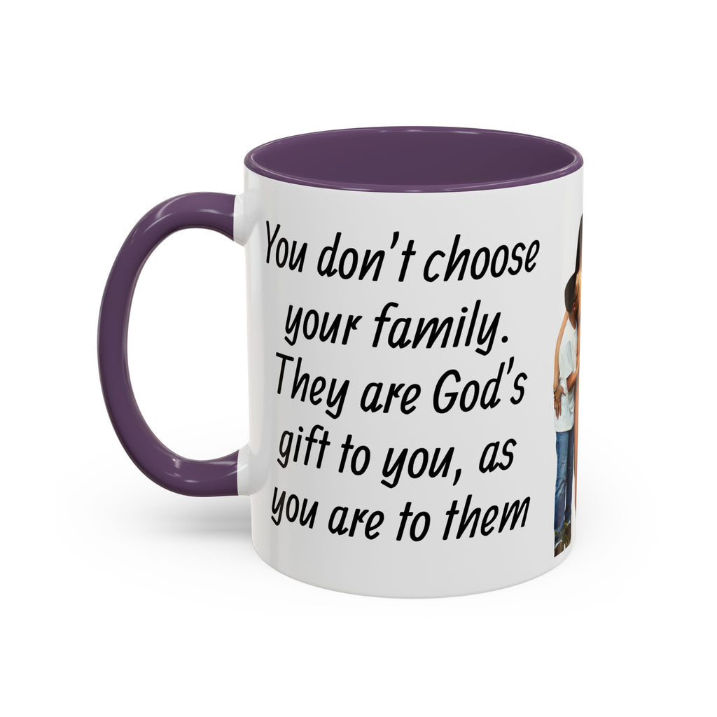Personalized Family Photo Accent Coffee Mug — Custom 11/15oz Gift