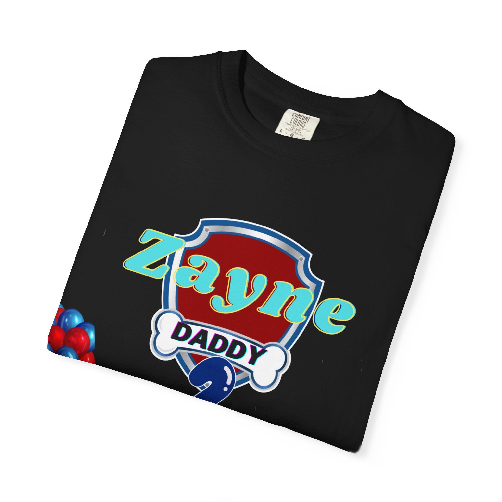Kids' Paw Patrol Birthday T-Shirt — "Zayne Daddy 2" Personalized Party Tee