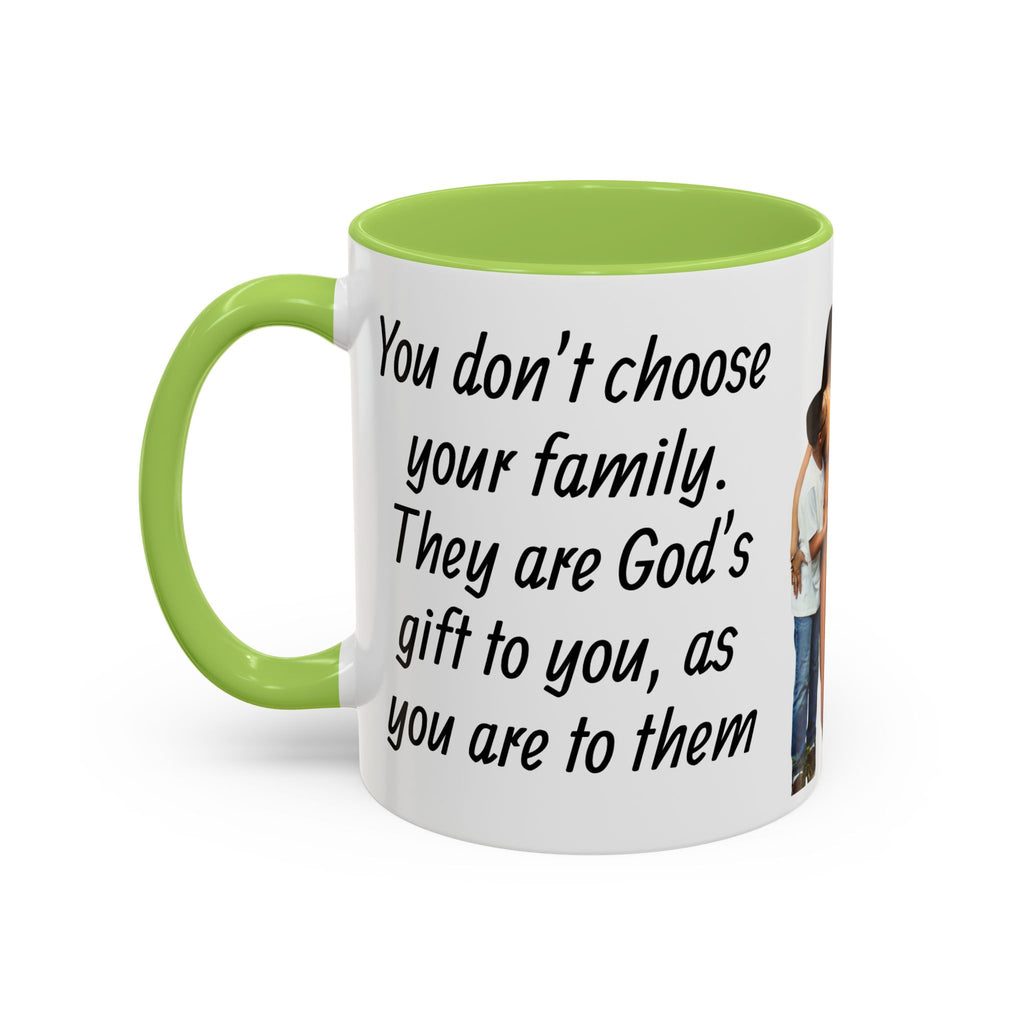 Personalized Family Photo Accent Coffee Mug — Custom 11/15oz Gift