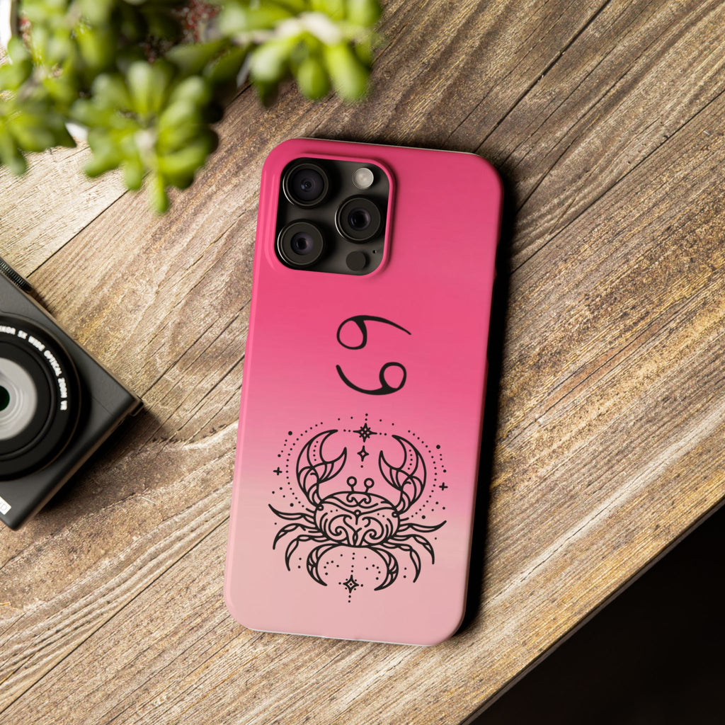 Cancer Slim Phone Case - Minimalist Zodiac/Life Support Design