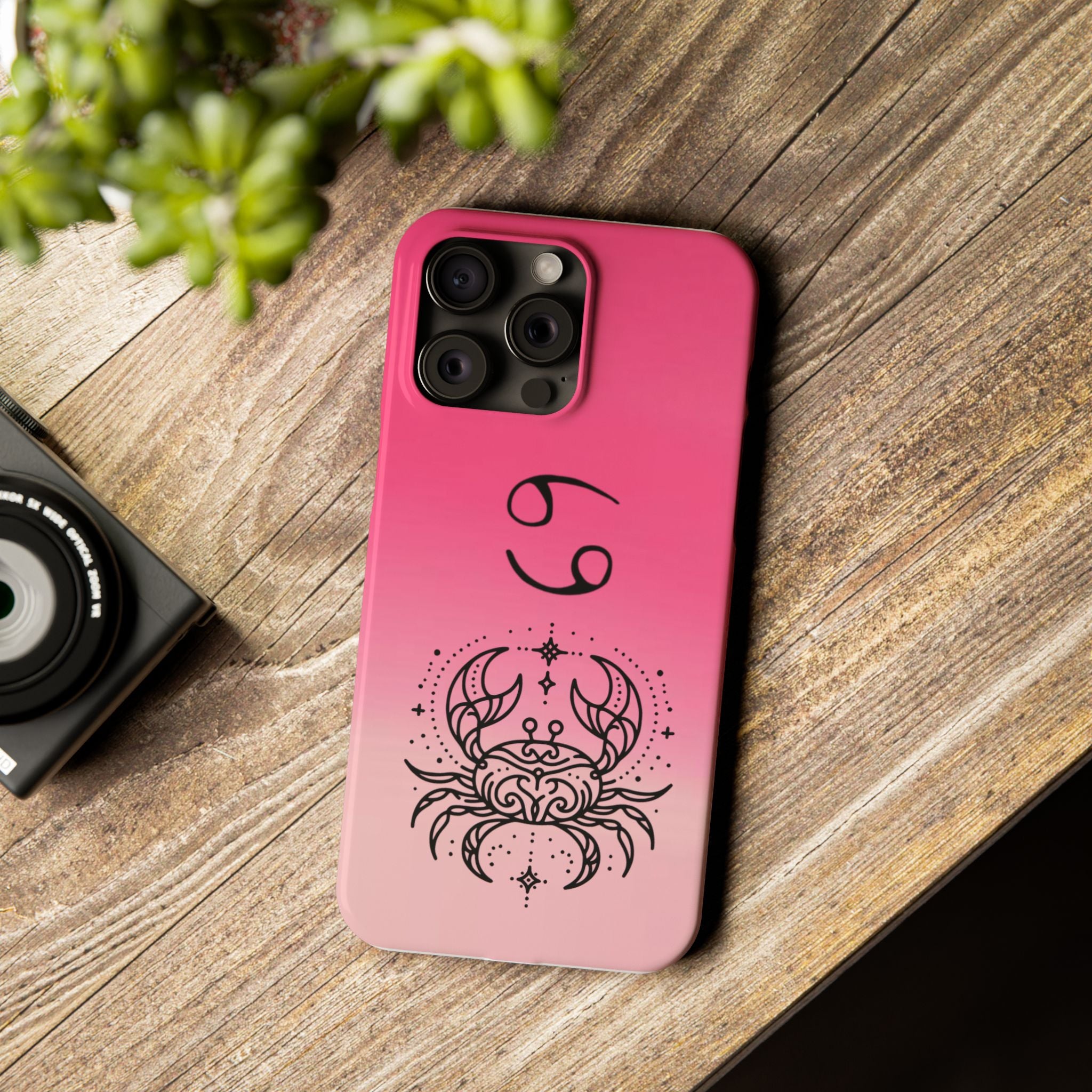 Cancer Slim Phone Case - Minimalist Zodiac/Life Support Design