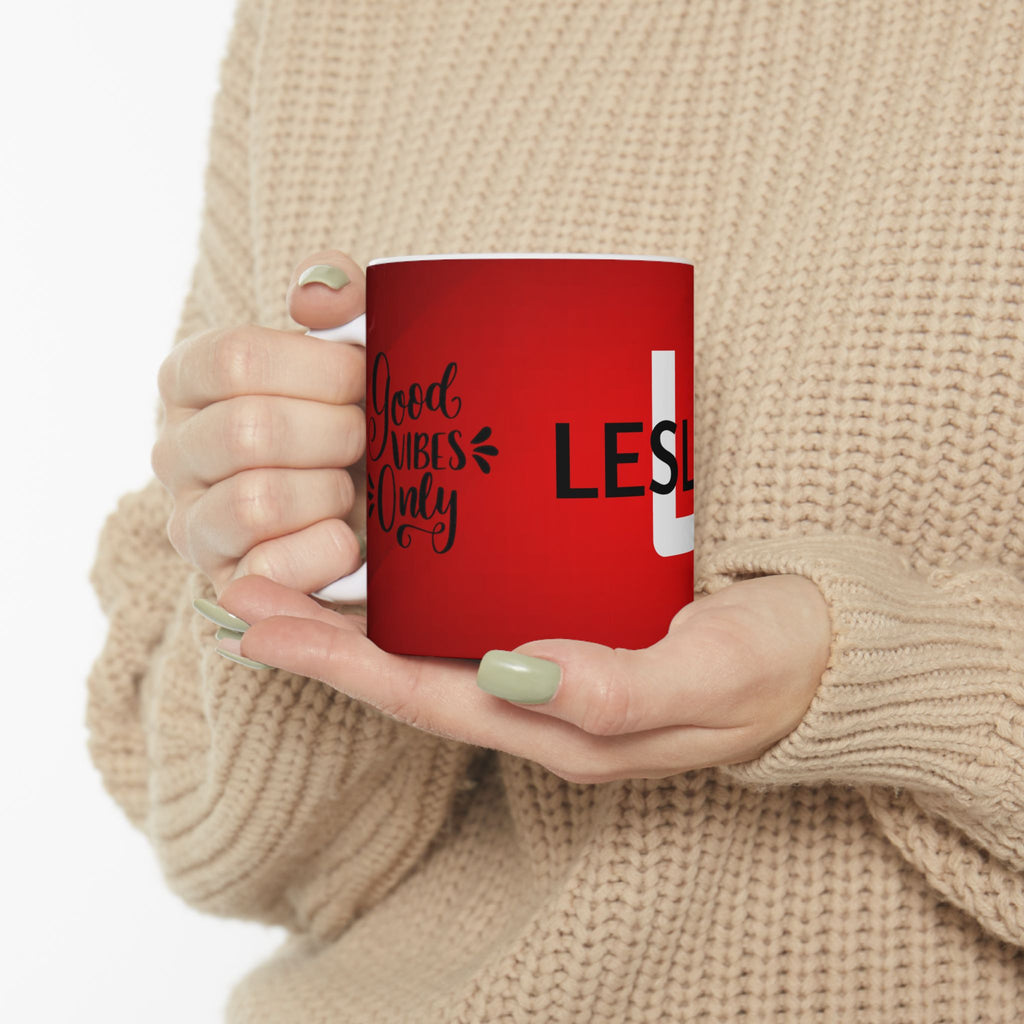 Personalized Name Red Ceramic Mug – Personalized 11oz or 15oz Coffee Cup