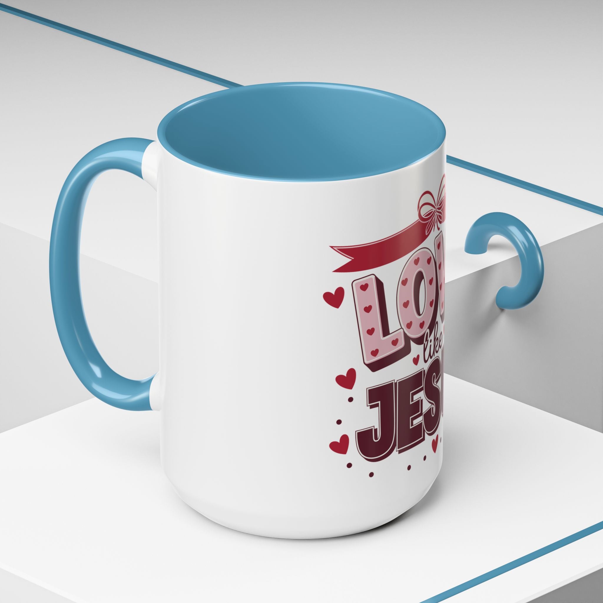 Love Like Jesus Coffee Mug — Christian Valentine Gift (11/15 oz)
