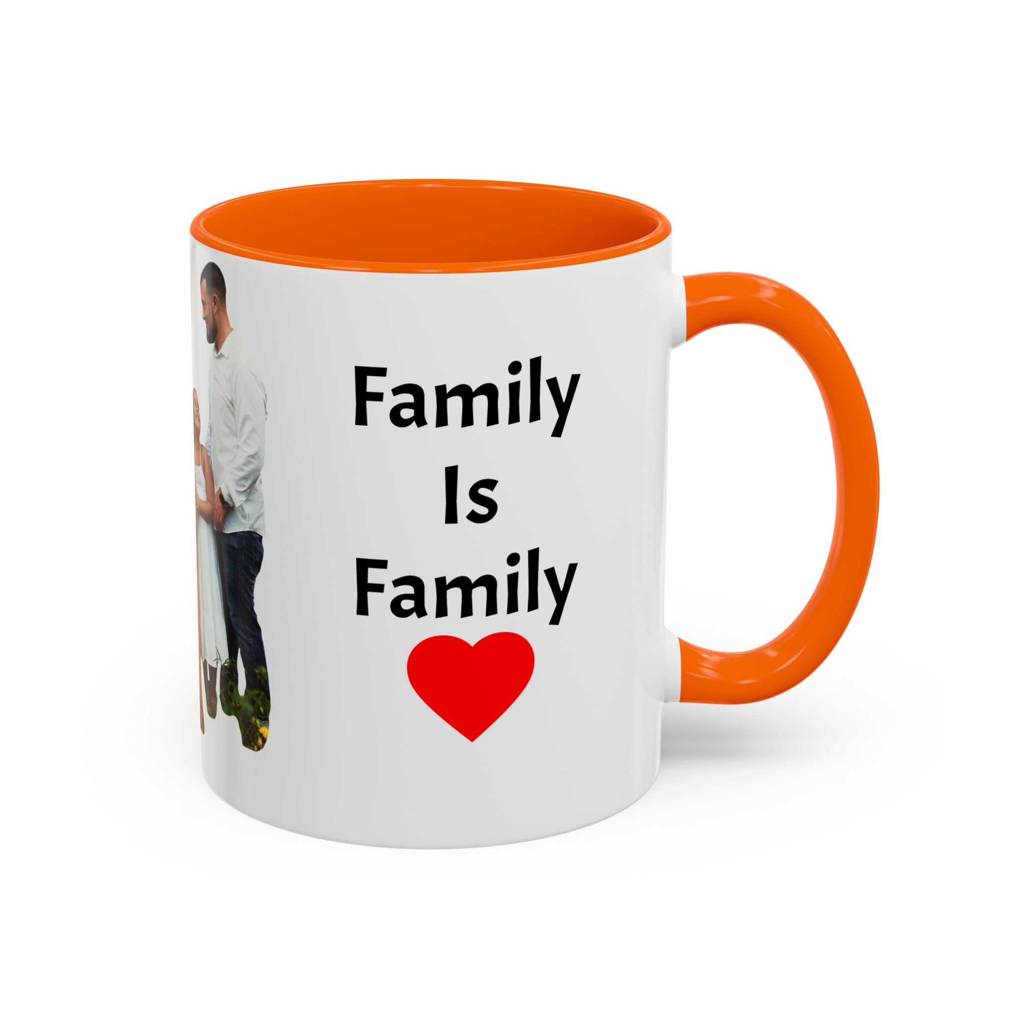 Personalized Family Photo Accent Coffee Mug — Custom 11/15oz Gift