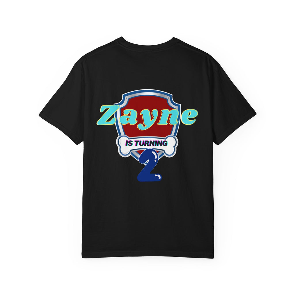 Kids' Paw Patrol Birthday T-Shirt — "Zayne Mommy 2" Personalized Party Tee