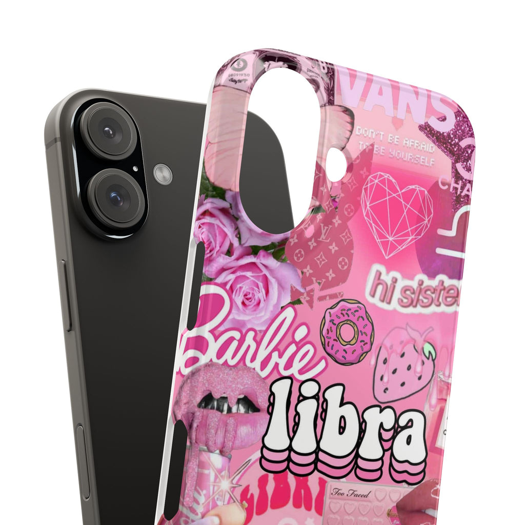 Libra Pink Collage Slim Phone Case