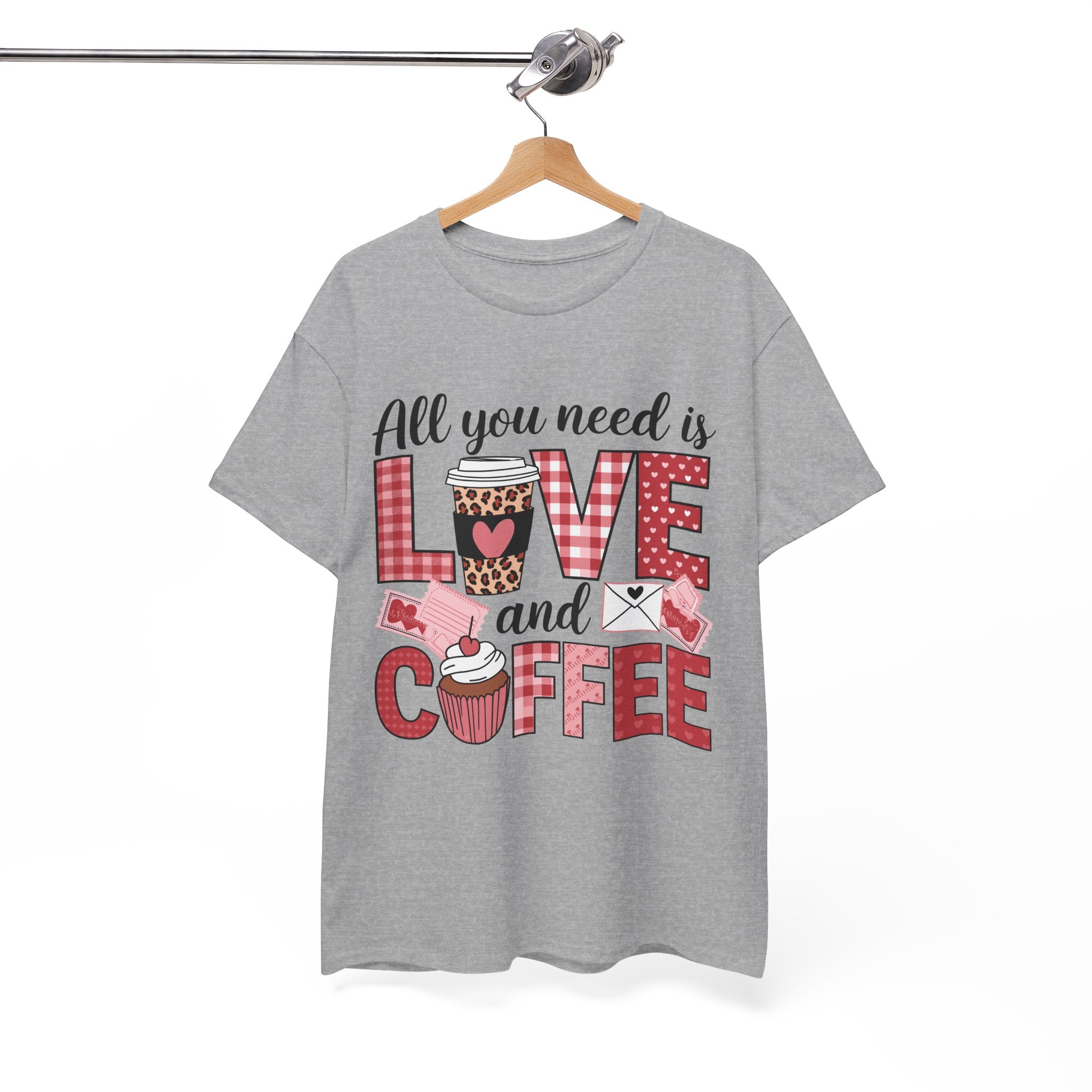 All You Need Is Love and Coffee T-Shirt — Valentine Coffee Tee