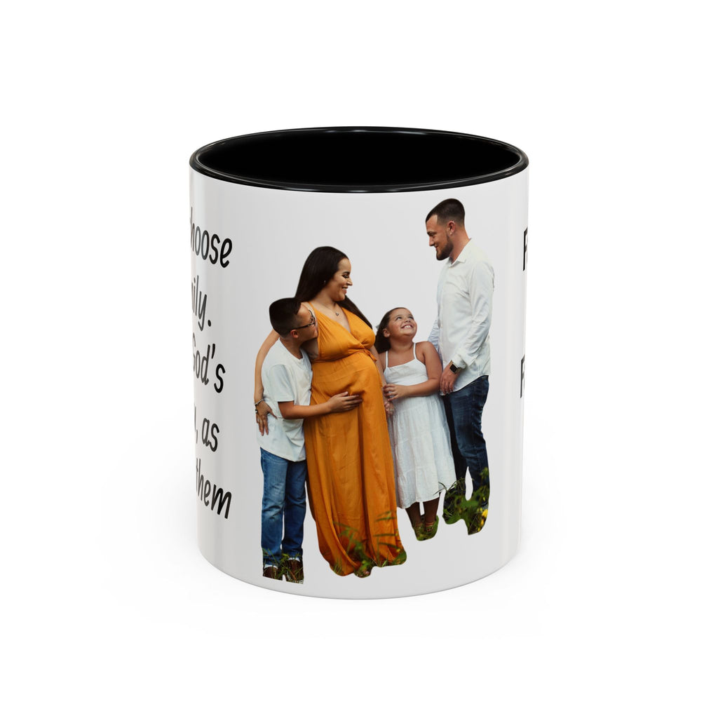 Personalized Family Photo Accent Coffee Mug — Custom 11/15oz Gift