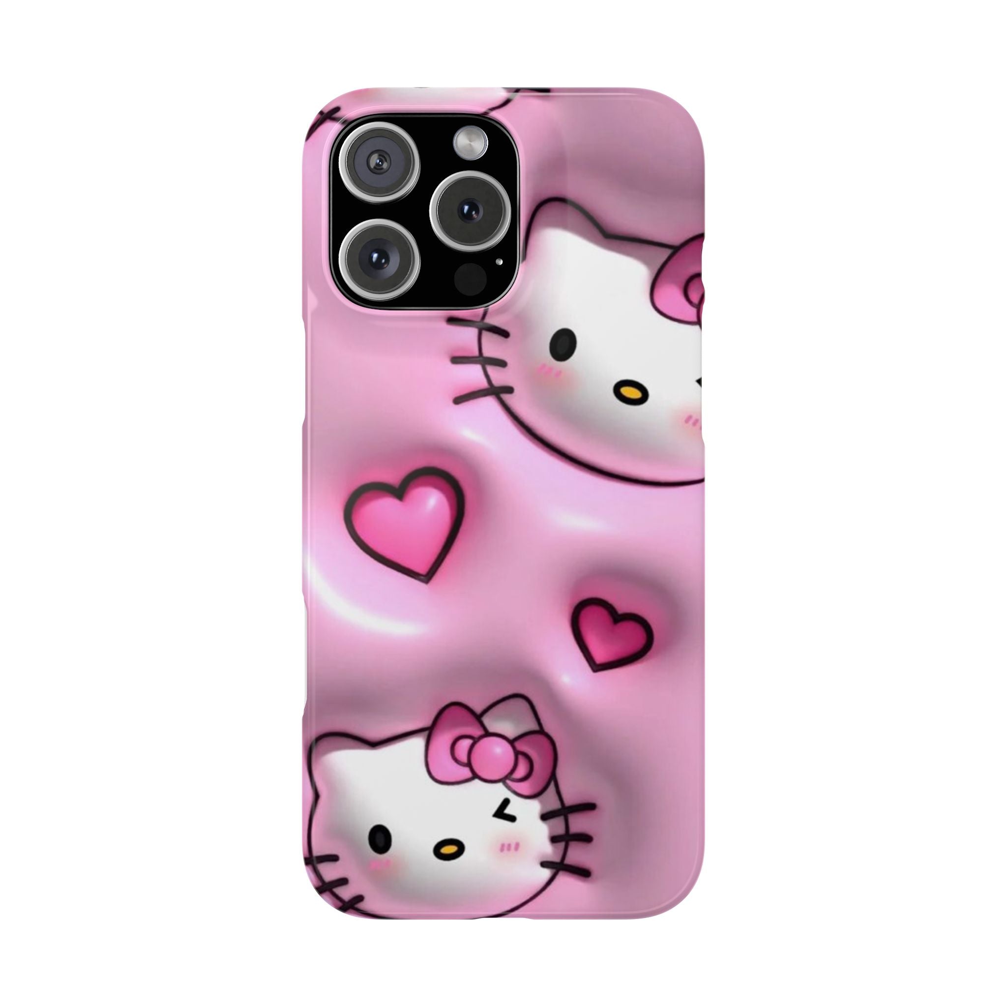 Hello Kitty Pink Hearts Slim Phone Case — Cute Kawaii iPhone Cover
