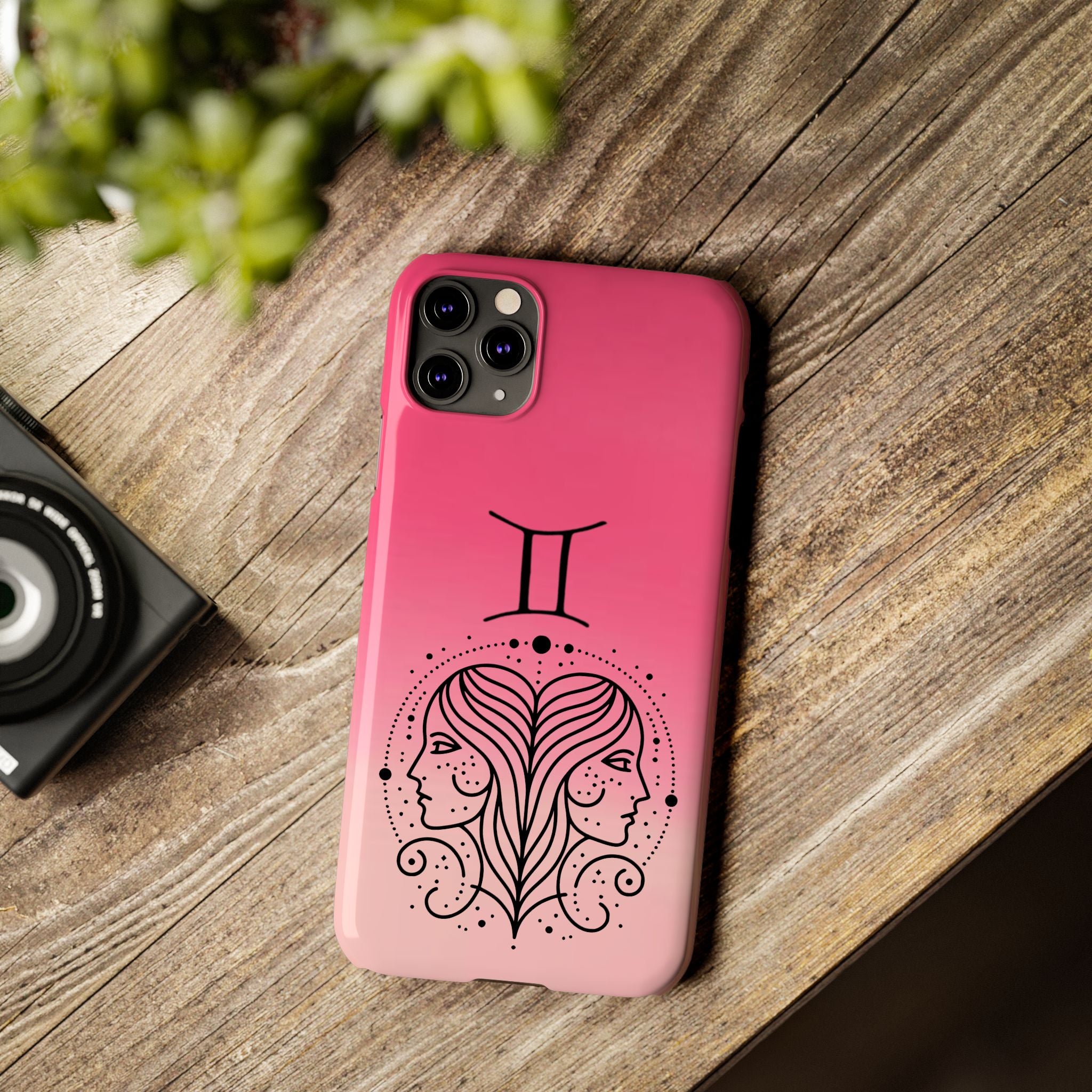 Gemini Slim Phone Case — Zodiac Constellation Design