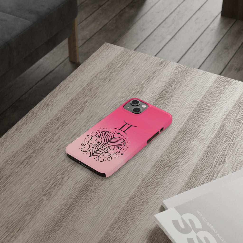 Gemini Slim Phone Case — Zodiac Constellation Design