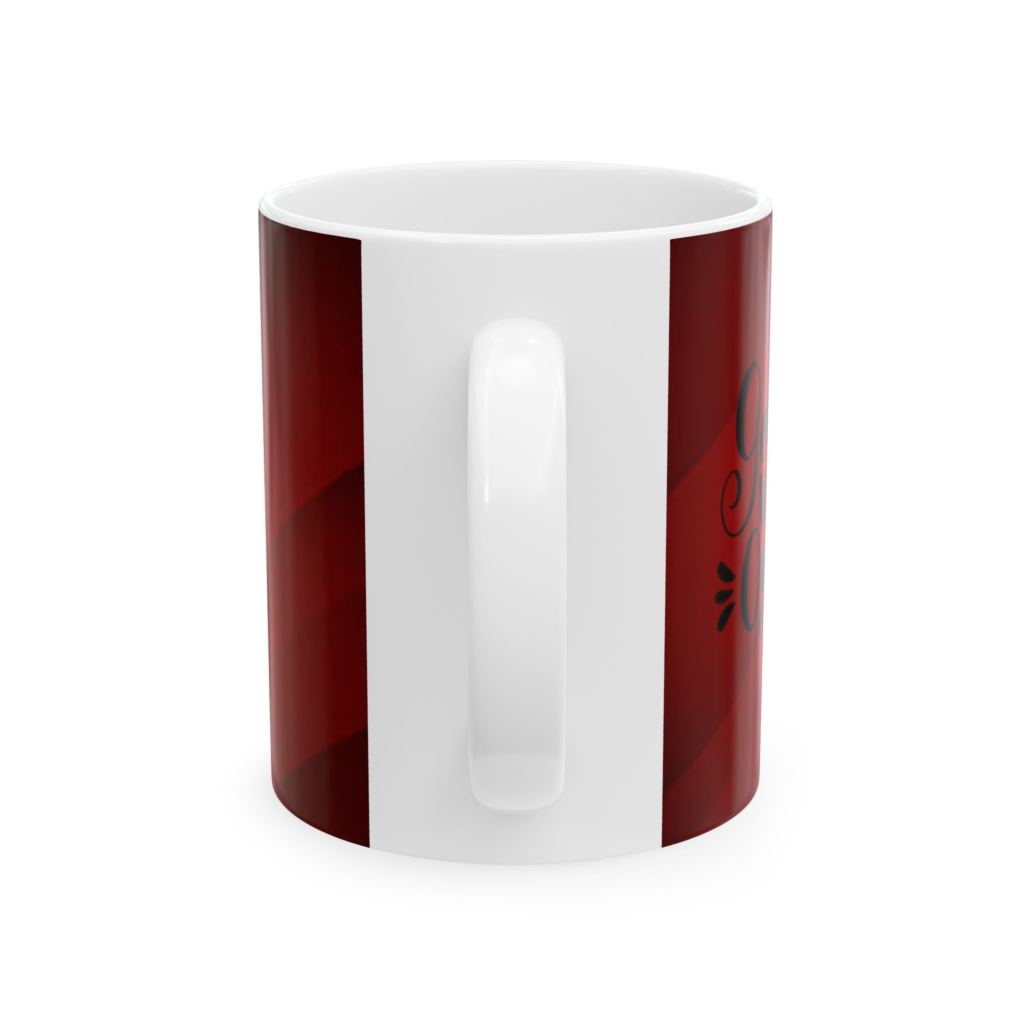 Personalized Name Red Ceramic Mug – Personalized 11oz or 15oz Coffee Cup