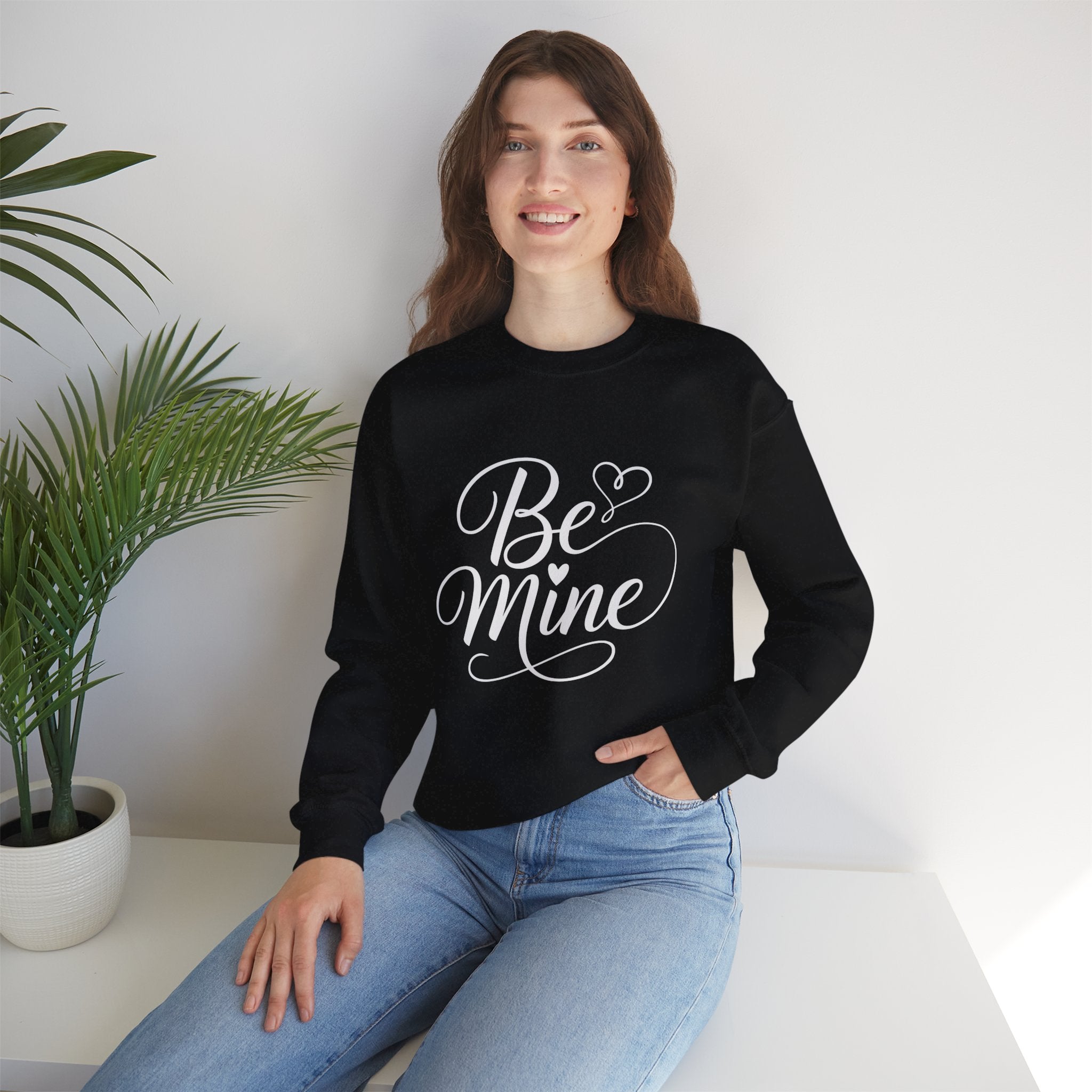 Be Mine Sweatshirt — Valentine’s Day Heart Graphic Crewneck
