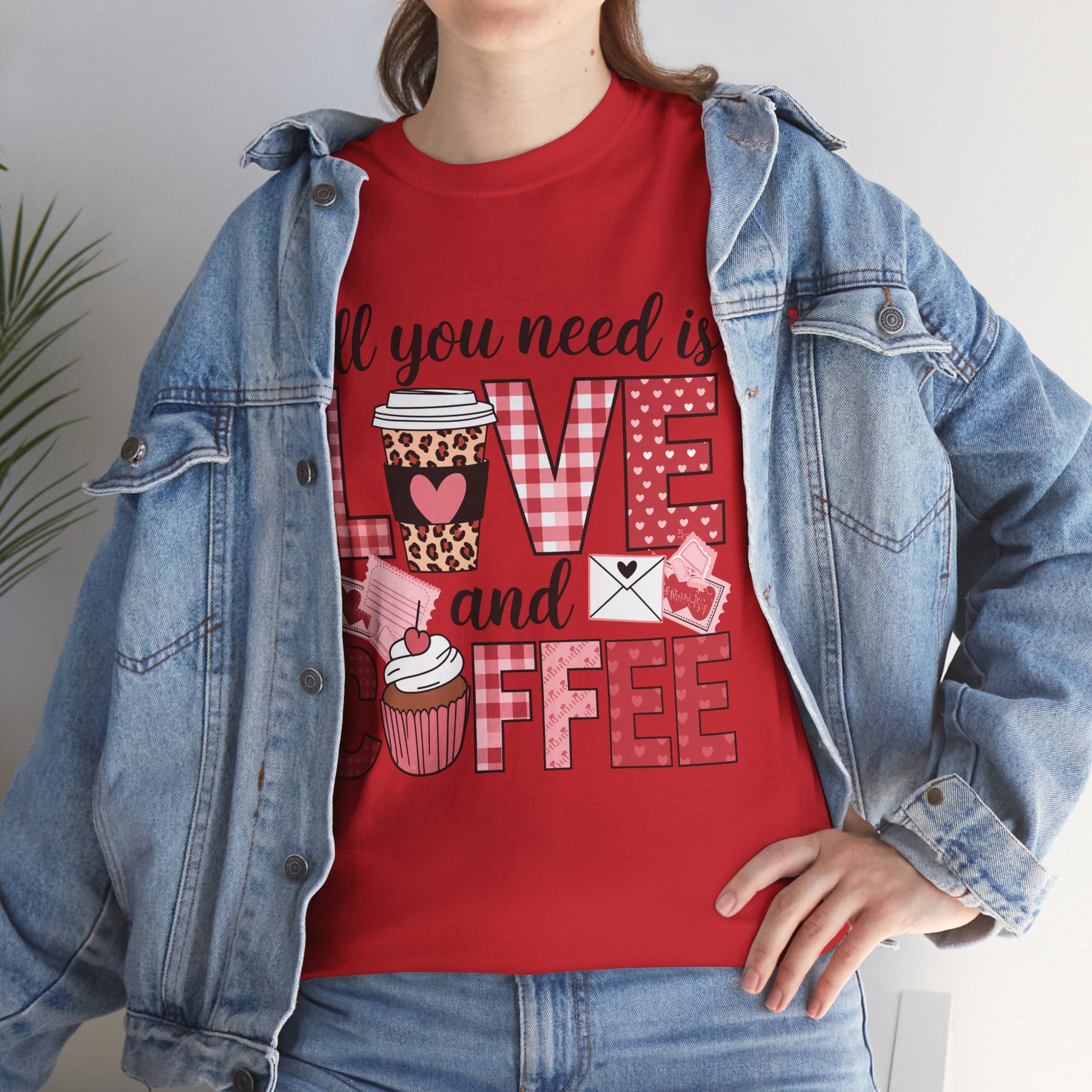 All You Need Is Love and Coffee T-Shirt — Valentine Coffee Tee