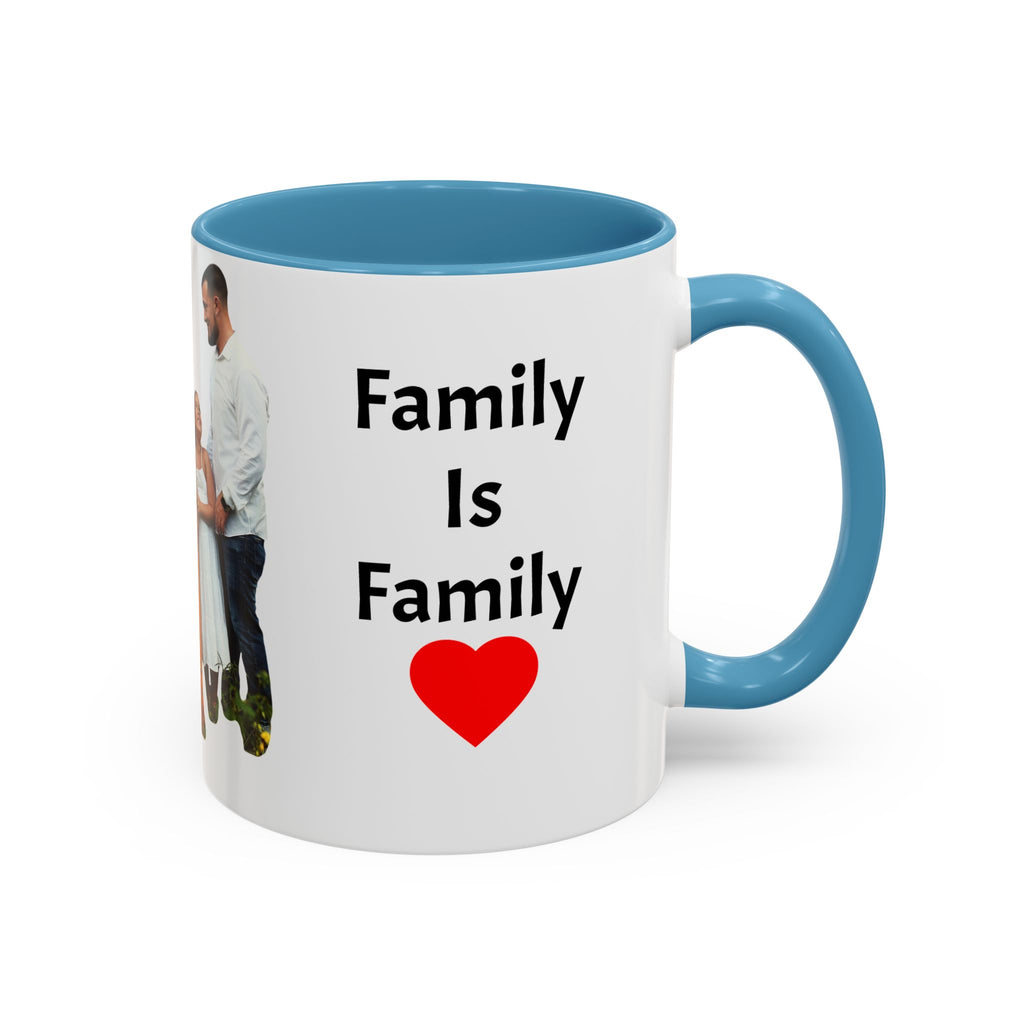 Personalized Family Photo Accent Coffee Mug — Custom 11/15oz Gift