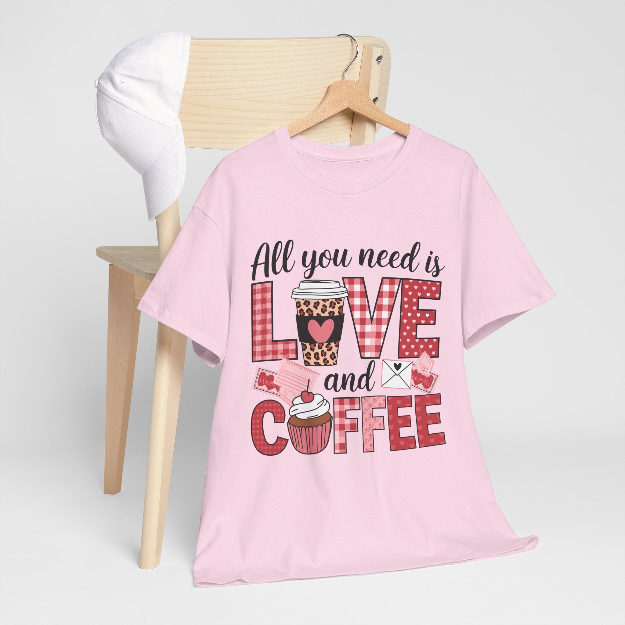 All You Need Is Love and Coffee T-Shirt — Valentine Coffee Tee
